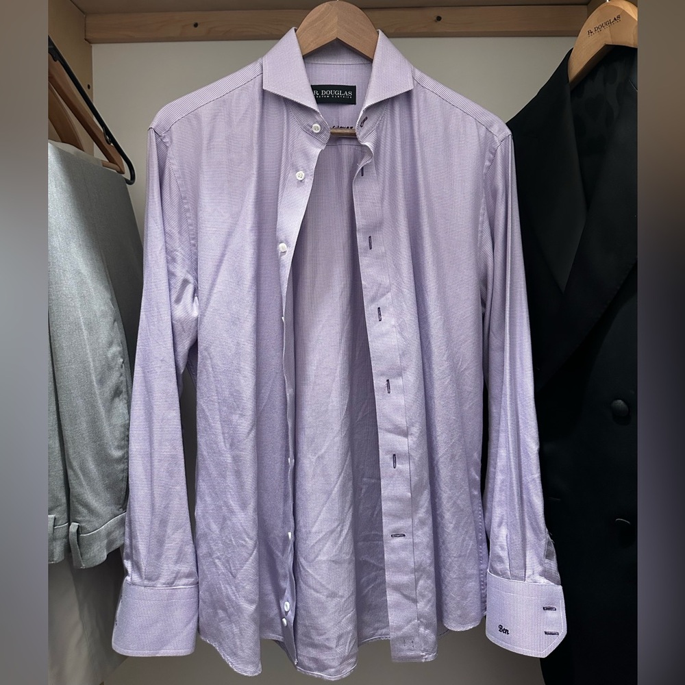 Riviera Men's Lavender Dress Shirt